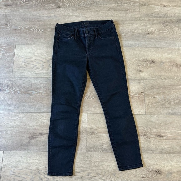 Mother Jeans The Looker Crop Not Guilty Black Skinny Jeans - Picture 3 of 10